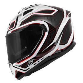 Casque intégral KAPPA KV56 Neon blanc brillant rouge