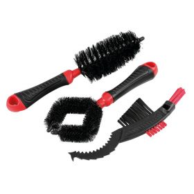 Ensemble de 3 brosses pour le nettoyage de moto et vélo