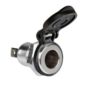 Presa corrente Lampa DIN in alluminio con montaggio ad incasso 12/24V