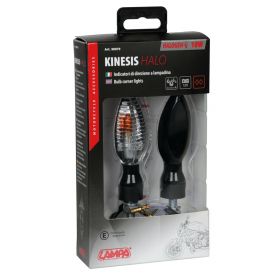 Lampa Kinesis 10W Clignotants Moto Noir approuvés lentille blanche