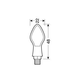 Lampa Pixia Clignotants LED pour moto 12V Noir approuvés