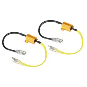 Résistances pré-câblées avec connecteurs rapides 2pcs 12V 6 OHM 25W