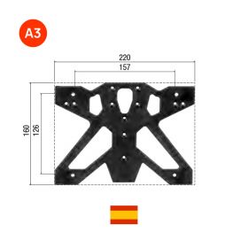 Lightech A3 Verstellbarer Kennzeichenhalter-Satz mit Licht und Reflektor