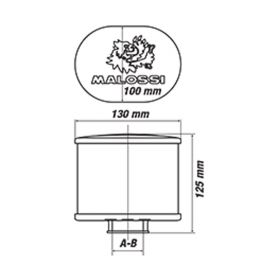 Malossi RED FILTER E15 Luftfilter D 42/50/60