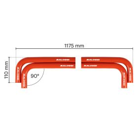 Malossi Radiator Hose Kit 2 Tubes 117.5 cm D 1.6x2.4 cm