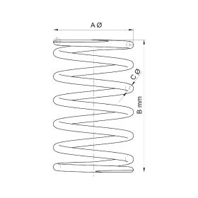 Malossi MULTIVAR variator contrast spring yellow 57,80x90 mm k 6,1