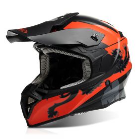 Motocross-Helm Malossi HM2 Schwarz Rot