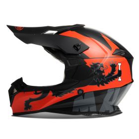 Motocross-Helm Malossi HM2 Schwarz Rot
