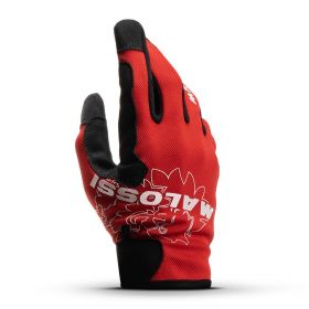 Malossi Work Gloves Breathable Fabric Red Black