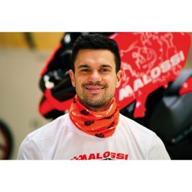 Malossi motorcycle neck warmer orange