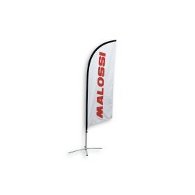 Malossi Banner Flagge 280x60 cm weiß