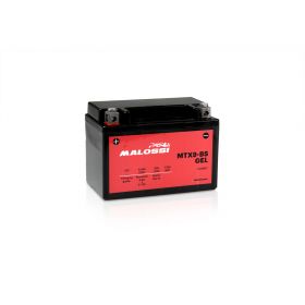 Malossi MTX9-BS Gel Battery Preloaded Ready to Use YTX9