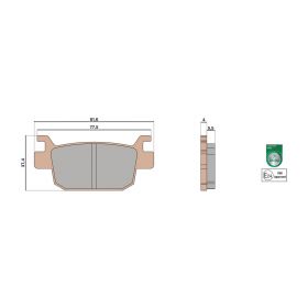 Malossi BRAKE PADS MHR SYNT homologated