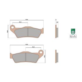 Malossi BRAKE PADS MHR SYNT homologated