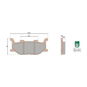 Malossi BRAKE PADS MHR SYNT homologated