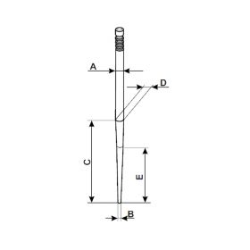 Malossi D 26 Conical Needle for Dell'Orto 2265 PHBL Carburetor