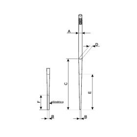 Malossi K 9 Dell'Orto 8530 Conical Needle for PHBE PHB VHSB Carburetor