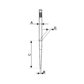 Malossi W 21 Dell'Orto 9595 PHBG 15/21 Konischer Nadeldüsenstift