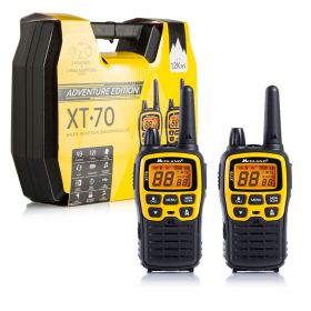 Paire de talkies-walkies MIDLAND XT70 Adventure Noir Jaune avec chargeur