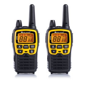 Pair of Walkie Talkies MIDLAND XT70 Adventure Black Yellow with Charger