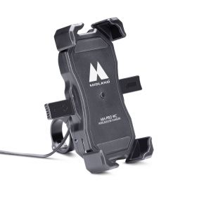 Handlebar Smartphone Holder for Motorcycle MIDLAND MH-PRO Wireless Charging