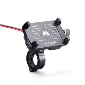 Aluminium Motorradlenker Smartphone-Halterung MIDLAND MH-PRO USB-Ladegerät
