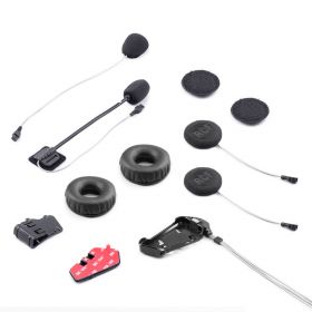 Complete Kit of Accessories to install the MIDLAND BT RUSH Intercom for helmet