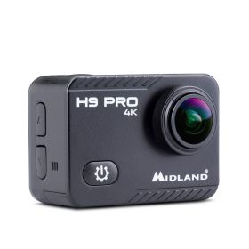MIDLAND H9 PRO 4K Caméra d'action Wi-Fi avec support et boîtier étanche