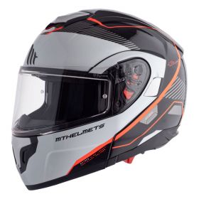 MT HELMETS 1052720130 modular helmet atom sv opened b3 white black