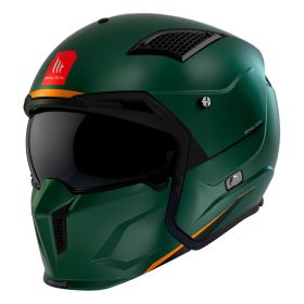 Modular Helmet MT Helmets Streetfighter SV S Solid A6 Green Matt