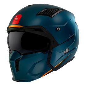 Casco Modulare MT Helmets Streetfighter SV S Solid A7 Blu Opaco