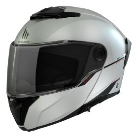 Casque Modulable MT Helmets Atom 2 SV Solid A0 Blanc Brillant