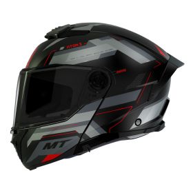 Casque Modulable MT Helmets Atom 2 SV Bast D5 Noir Gris Mat