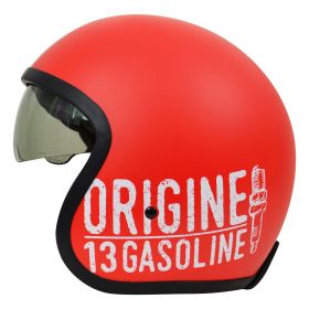 CASQUE DEMI JETORIGINE SPRINT GASOLINE 13 ROUGE