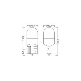 Osram Nigth Breaker LED W5W 1W 12V W2.1x9.5d 2pcs übersetzen