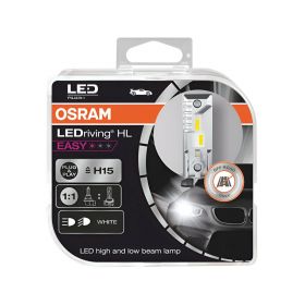 Osram LEDriving birne HL Easy H15 12V 3/16W PGJ23t-1 2 Stück