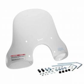 PIAGGIO Windshield 350mm clear approved with mounting material 680mm