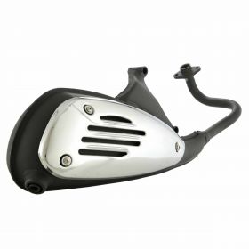 PIAGGIO steel exhaust with durable heat shield