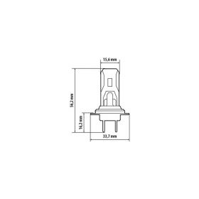 Kit conversione a led Pilot Halo Led Cyber Series H7 22W 12V PX26d 2 pz