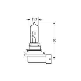 Lampada Alogena Pilot Blu-Xe H9 65W 12V PGJ19-5 2 pz