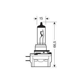 Lampada Alogena Pilot Blu-Xe H11B 55W 12V PGJY19-2 2 pz