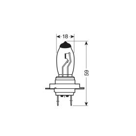 Lampada Alogena Pilot Xenium Race H7 55W 12V PX26d 2 pz