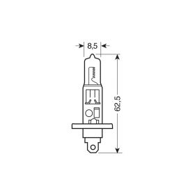 Lampada Alogena Pilot Blu-Xe H1 100W 12V P14,5s 2pz