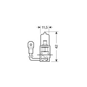 Lampada Alogena Pilot Blu-Xe H3 55W 12V PK22s 2 pz