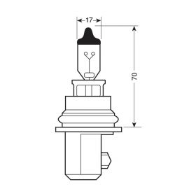 Lampada Alogena Pilot Blu-Xe HB1 9004 65/45W 12V P29t 2pz