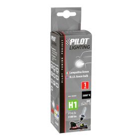 HID Pilot Xenon Motorcycle Bulb 5,000K H1 12/24V Ultra-White Light Beam