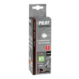 HID Pilot Xenon Motorcycle Bulb 6,000K H1 12/24V ultra-white light beam