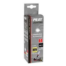 HID Pilot Xenon Motorcycle Bulb 6,000K H9 12/24V Ultra-White Light Beam