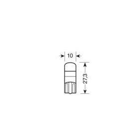 Lampada Pilot Led Series 10/32V SMD x 1 chip T10 W2,1x9,5d 20 pz Bianco