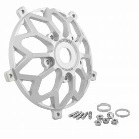 Adaptateur en aluminium CNC argenté pour moyeu avant